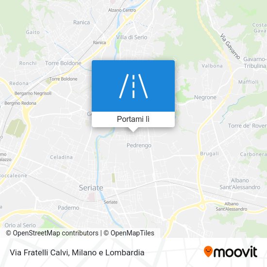 Mappa Via Fratelli Calvi