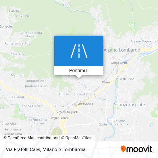 Mappa Via Fratelli Calvi