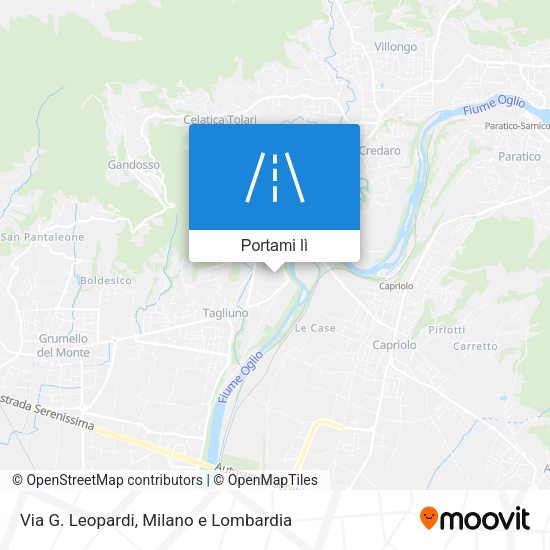 Mappa Via G. Leopardi