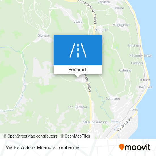 Mappa Via Belvedere