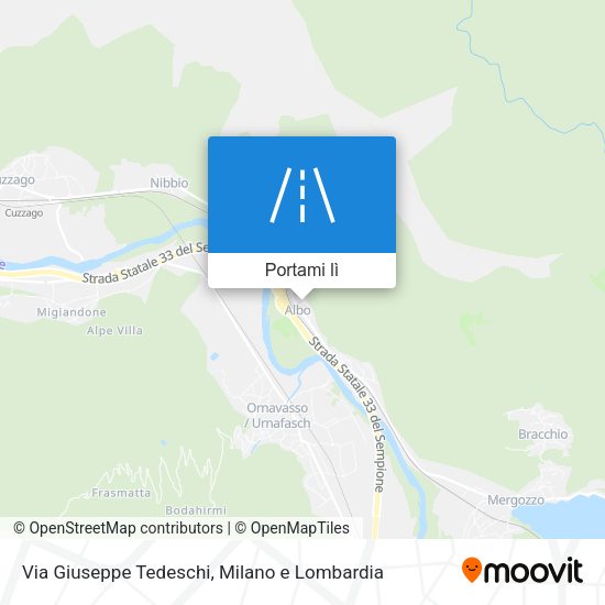 Mappa Via Giuseppe Tedeschi