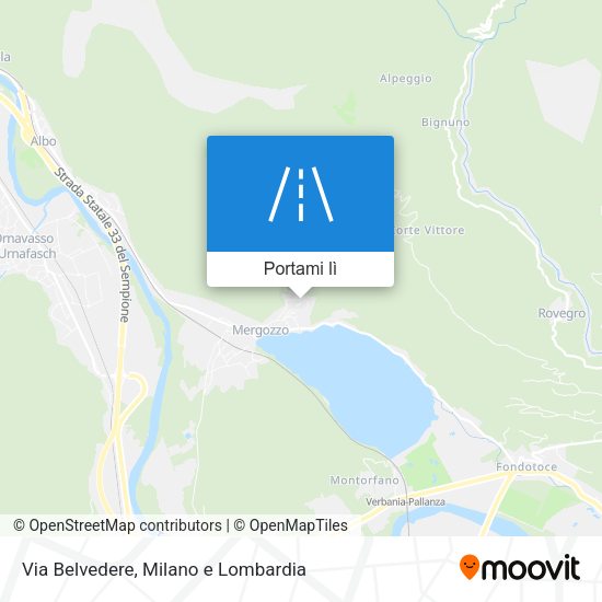 Mappa Via Belvedere