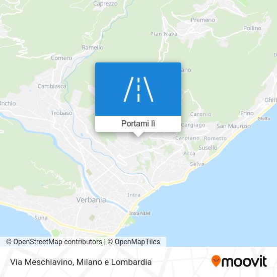 Mappa Via Meschiavino