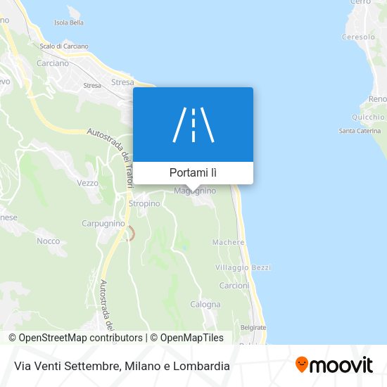 Mappa Via Venti Settembre