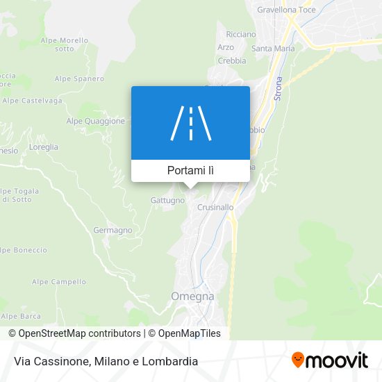 Mappa Via Cassinone