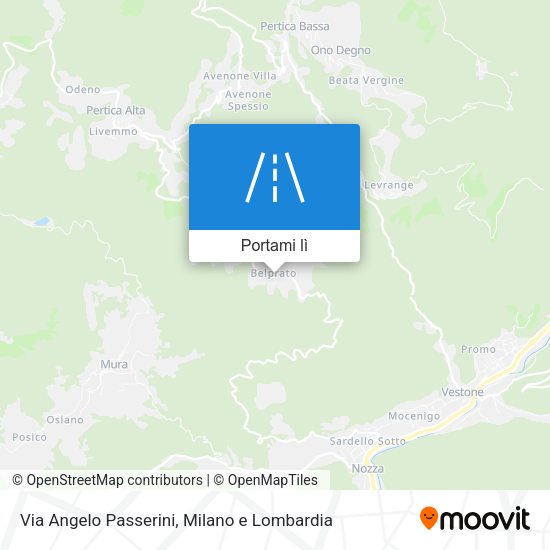 Mappa Via Angelo Passerini