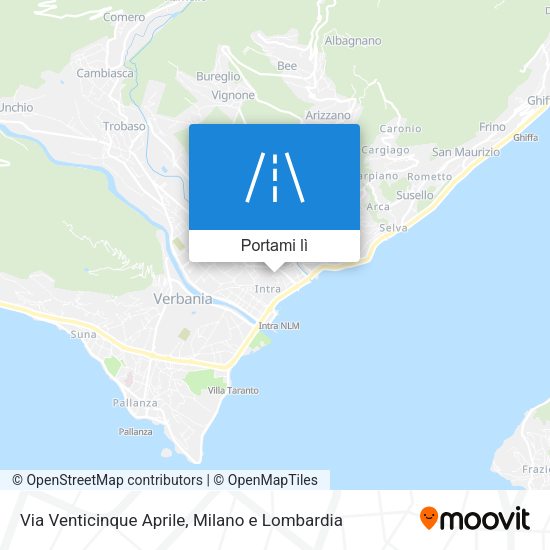 Mappa Via Venticinque Aprile