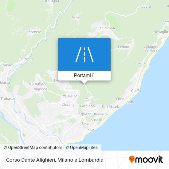 Mappa Corso Dante Alighieri