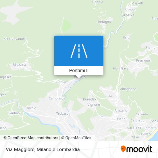 Mappa Via Maggiore