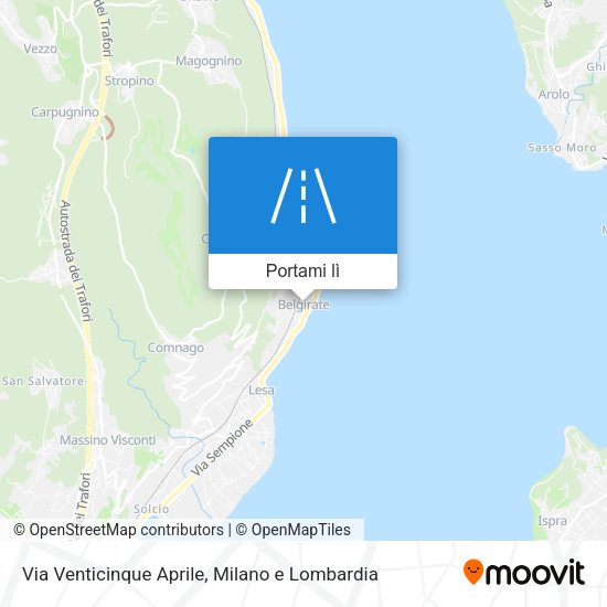 Mappa Via Venticinque Aprile