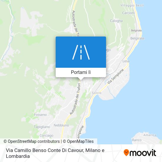 Mappa Via Camillo Benso Conte Di Cavour