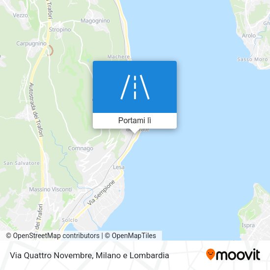 Mappa Via Quattro Novembre