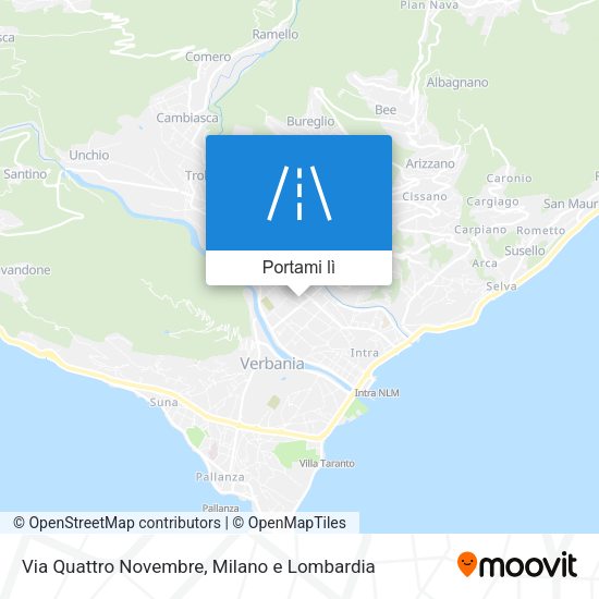 Mappa Via Quattro Novembre