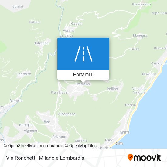 Mappa Via Ronchetti