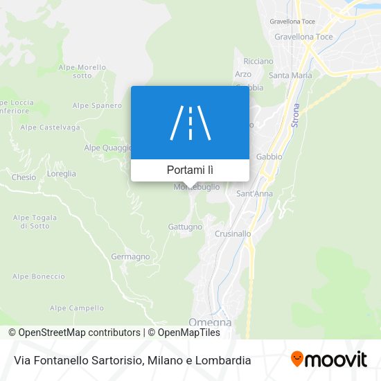 Mappa Via Fontanello Sartorisio