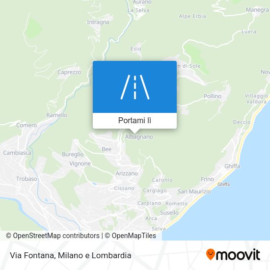 Mappa Via Fontana