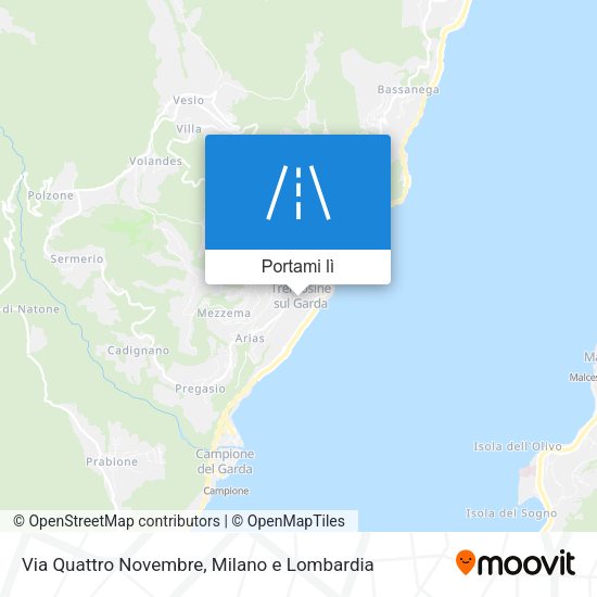 Mappa Via Quattro Novembre