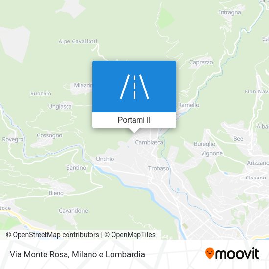 Mappa Via Monte Rosa