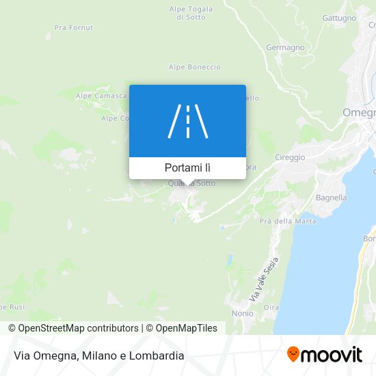 Mappa Via Omegna
