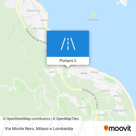 Mappa Via Monte Nero