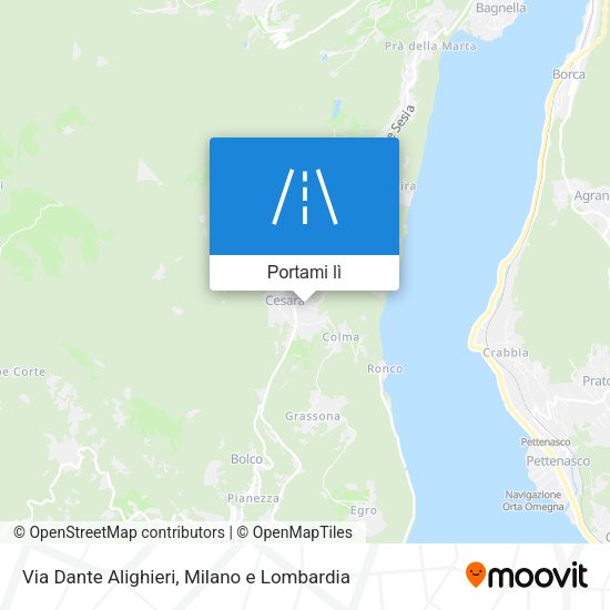 Mappa Via Dante Alighieri