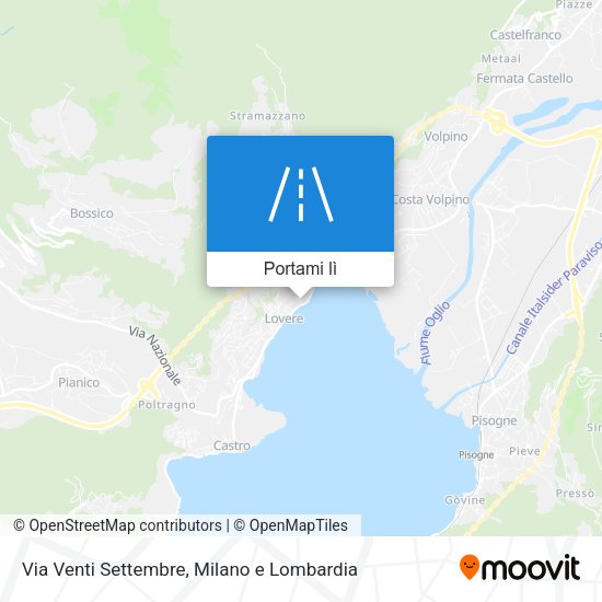 Mappa Via Venti Settembre
