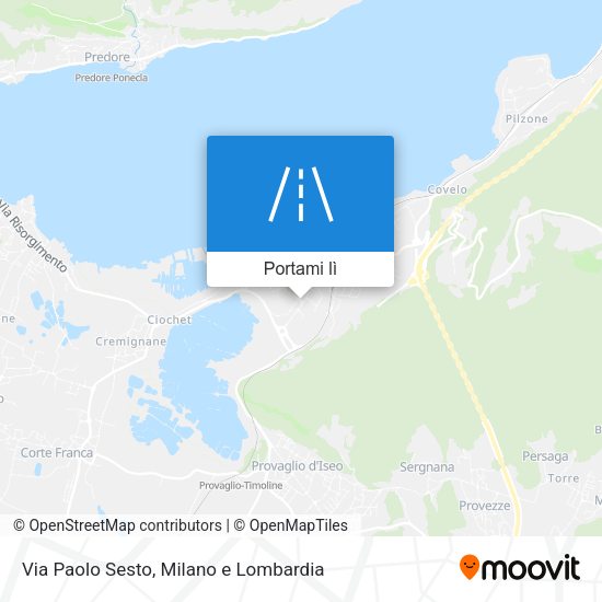 Mappa Via Paolo Sesto