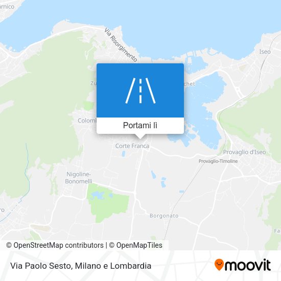 Mappa Via Paolo Sesto