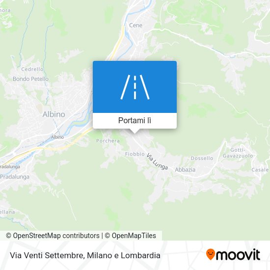 Mappa Via Venti Settembre