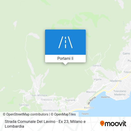 Mappa Strada Comunale Del Lavino - Ex 23