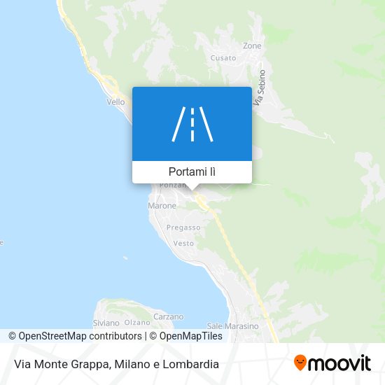Mappa Via Monte Grappa