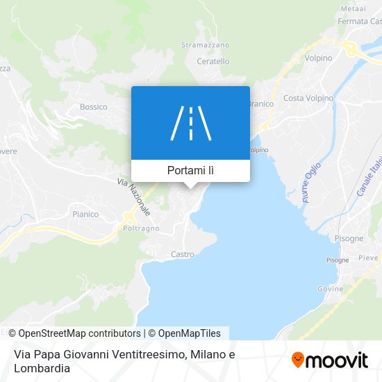 Mappa Via Papa Giovanni Ventitreesimo