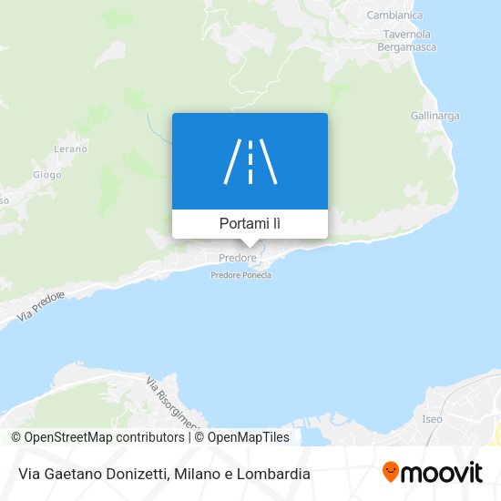 Mappa Via Gaetano Donizetti