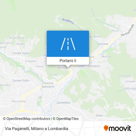 Mappa Via Paganelli