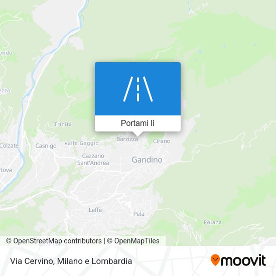 Mappa Via Cervino