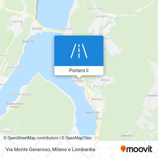 Mappa Via Monte Generoso