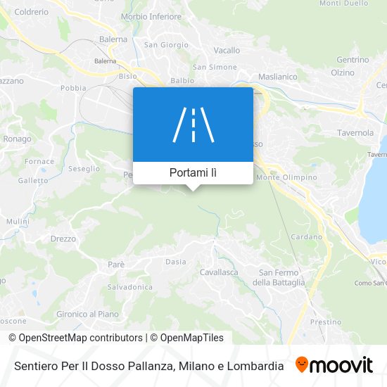 Mappa Sentiero Per Il Dosso Pallanza