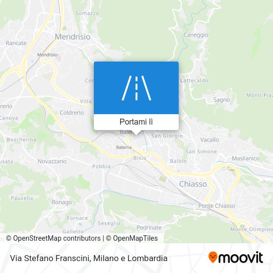 Mappa Via Stefano Franscini