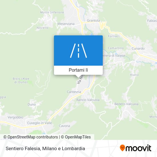 Mappa Sentiero Falesia