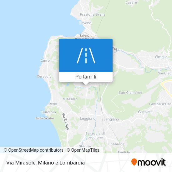 Mappa Via Mirasole