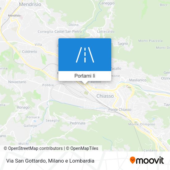 Mappa Via San Gottardo