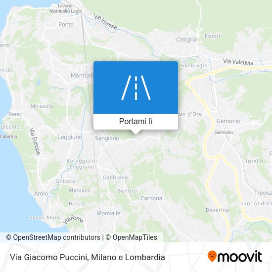Mappa Via Giacomo Puccini