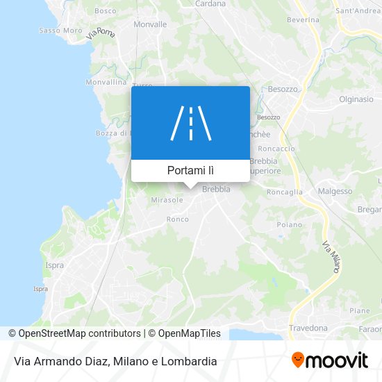 Mappa Via Armando Diaz