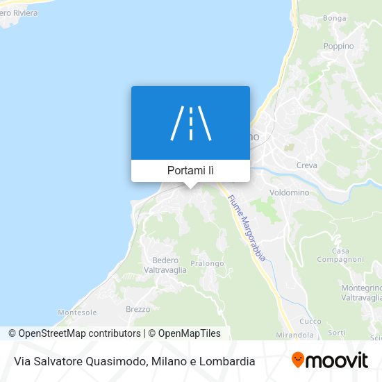 Mappa Via Salvatore Quasimodo