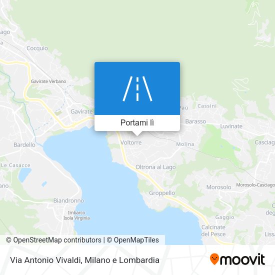 Mappa Via Antonio Vivaldi