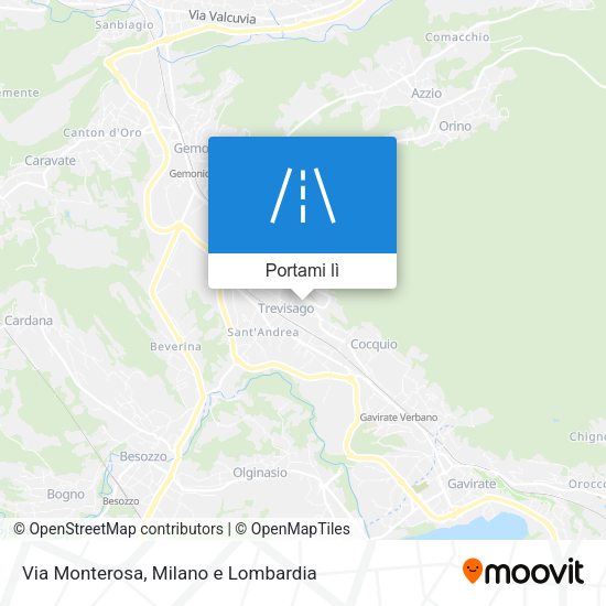 Mappa Via Monterosa