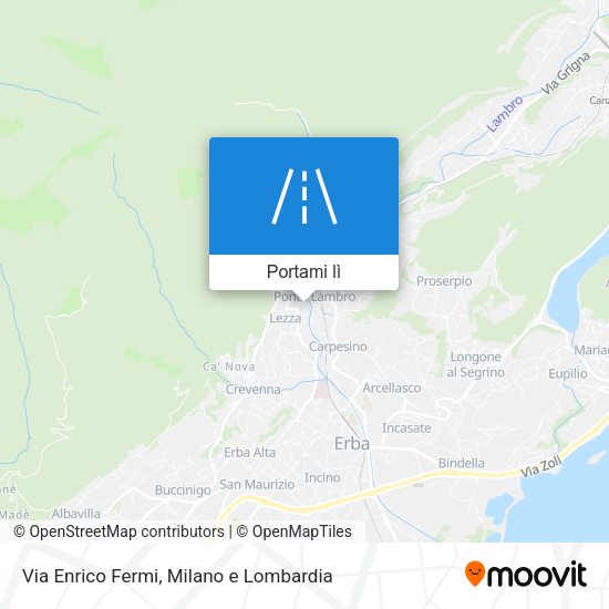 Mappa Via Enrico Fermi