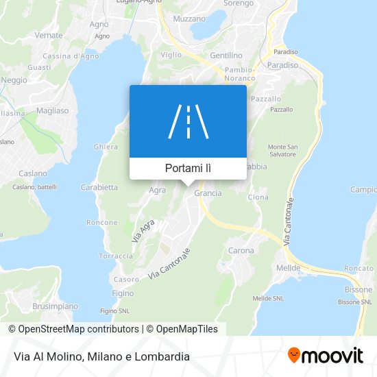 Mappa Via Al Molino