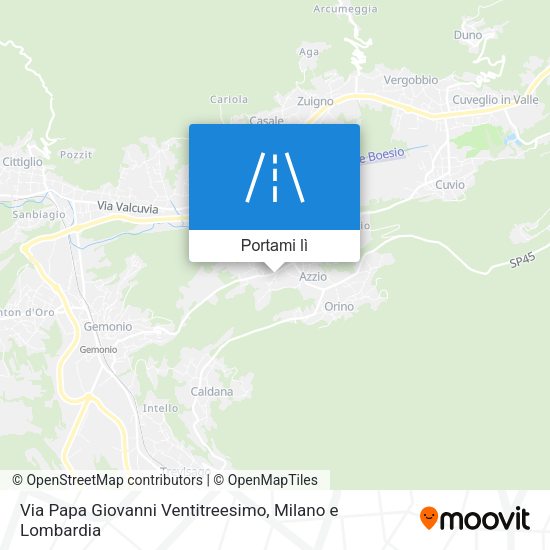 Mappa Via Papa Giovanni Ventitreesimo