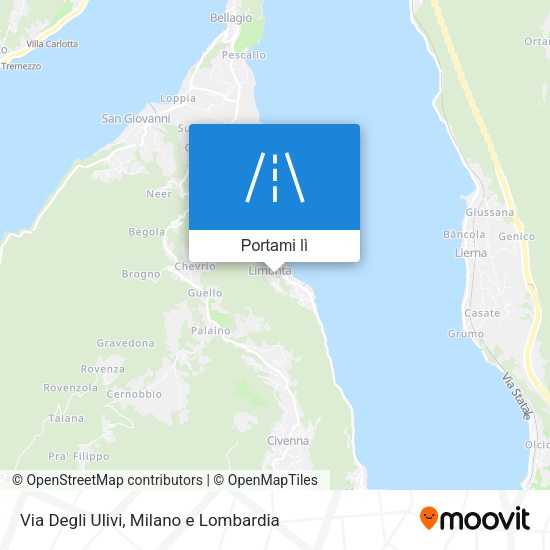 Mappa Via Degli Ulivi